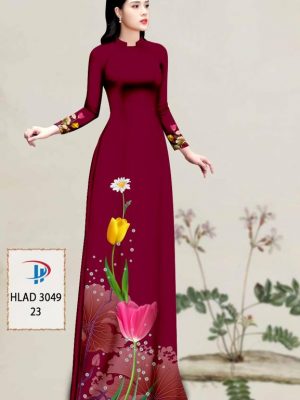 Vải Áo Dài Hoa Tulip AD HLAD3049 27